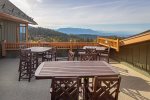 Gather and BBQ on the expansive patio deck, over looking the the Flathead Valley.
